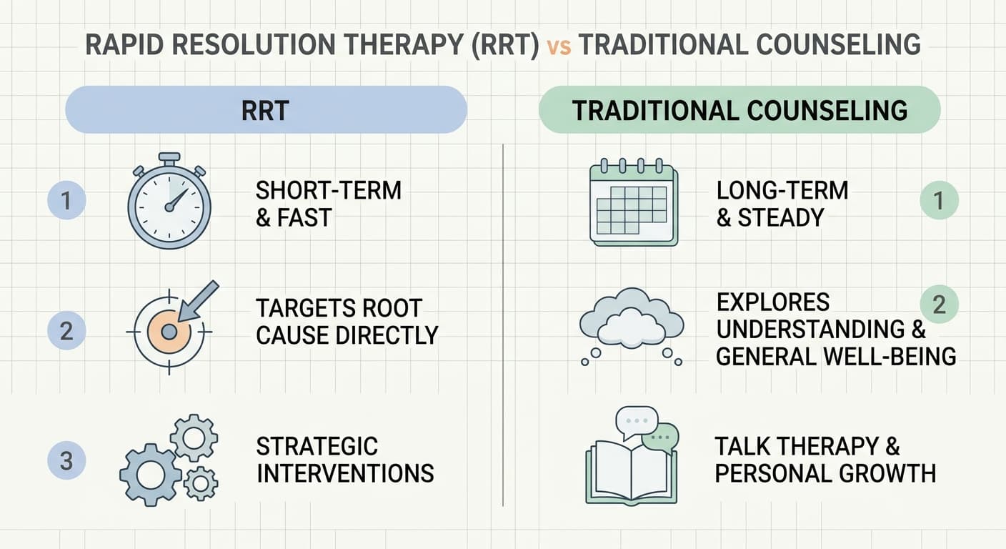 10 Differences Between Rapid Resolution Therapy and Traditional Counseling