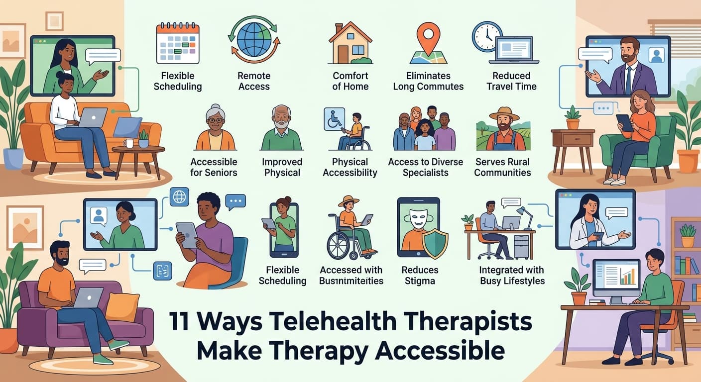 11 Ways Telehealth Therapists Make Therapy Accessible