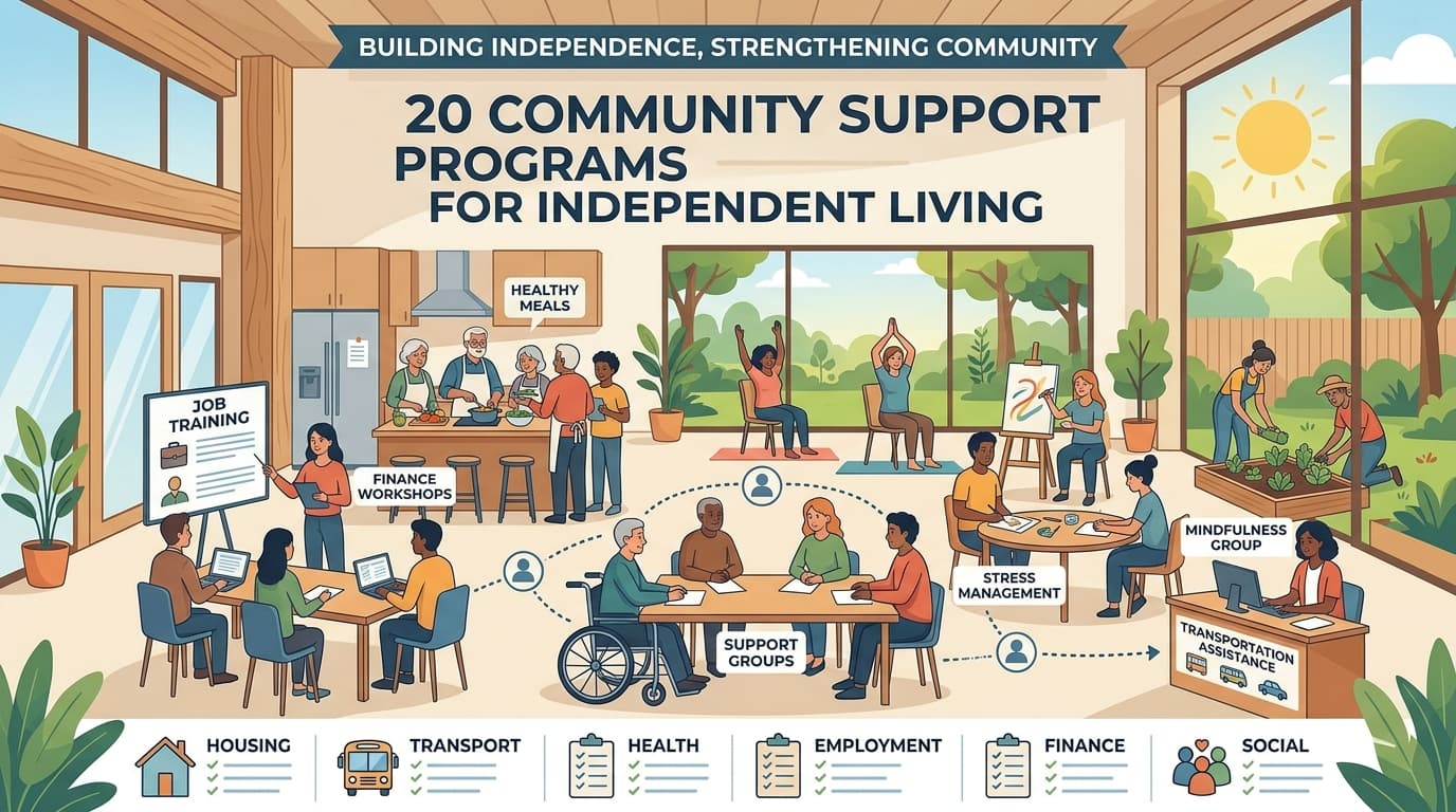 20 Community Support Programs for Independent Living