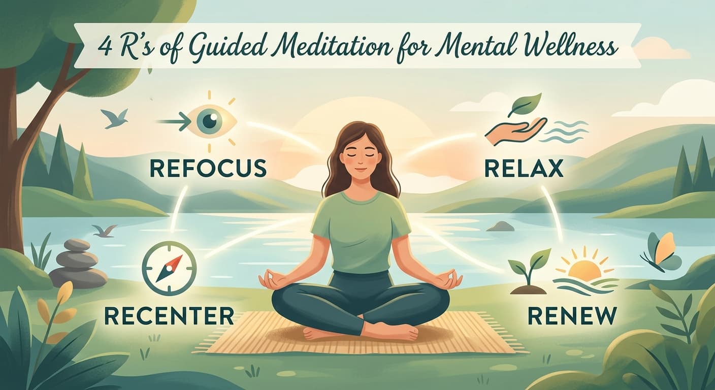 4 R’s of Guided Meditation for Mental Wellness