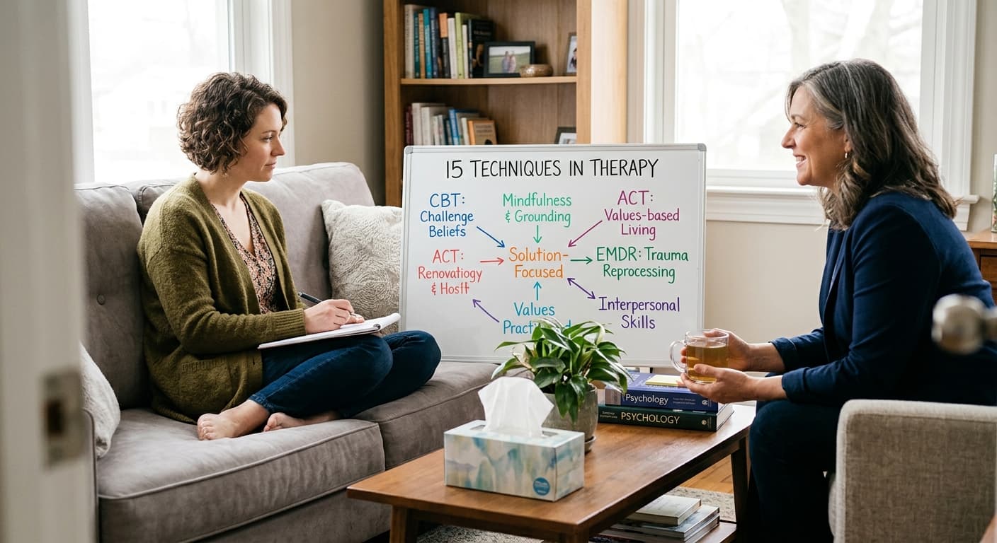 15 Mental Health Counseling Techniques in Therapy